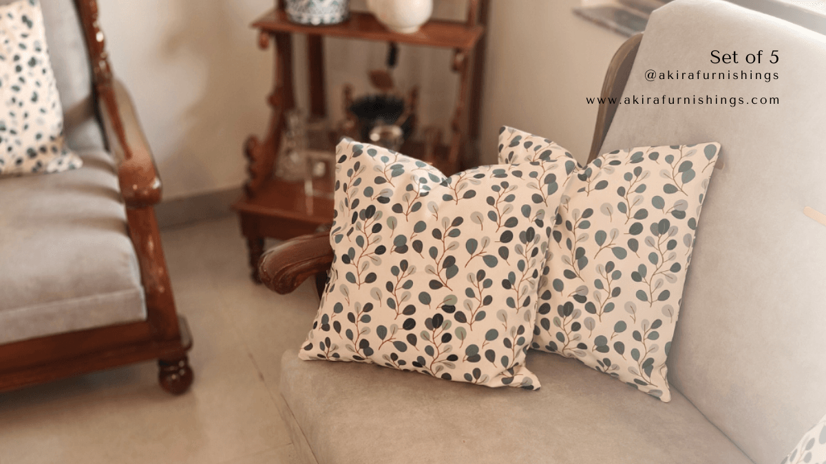 Flower Print Cushion Covers
