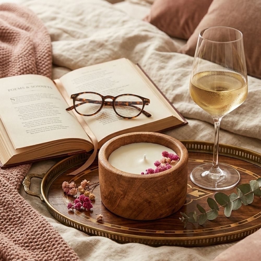 Nature's Glow: Handmade Aromatic Candle