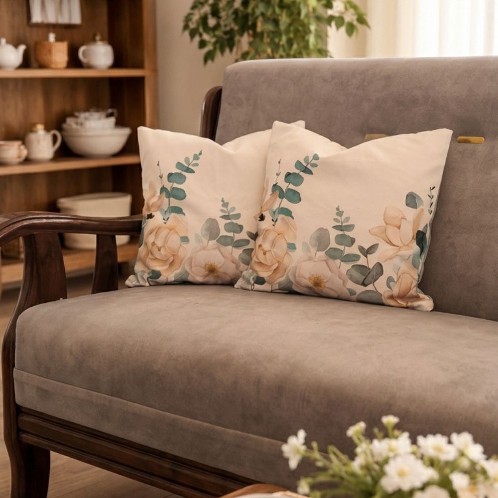 Graceful Rose Cushion Covers - Set of 5
