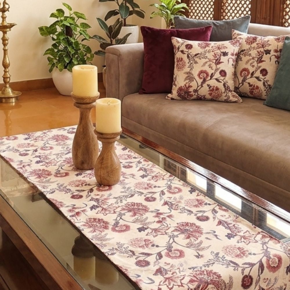 Blooming Beauty: Magenta Center Table Runner