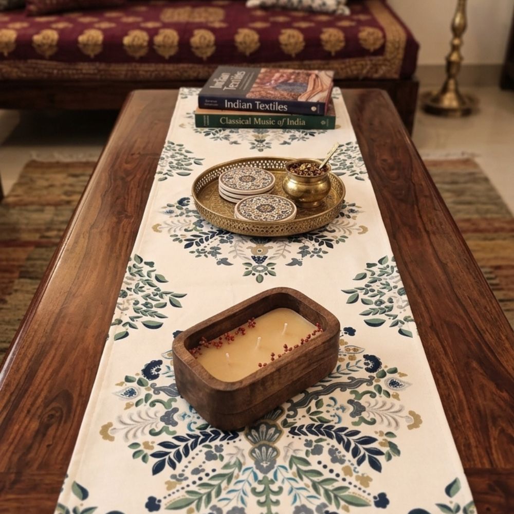 Indian Heritage Print Coffee Table Runner