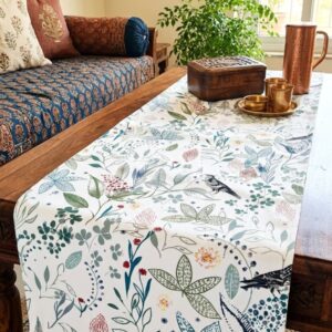 Spirited Birdy Flock Coffee Table Runner