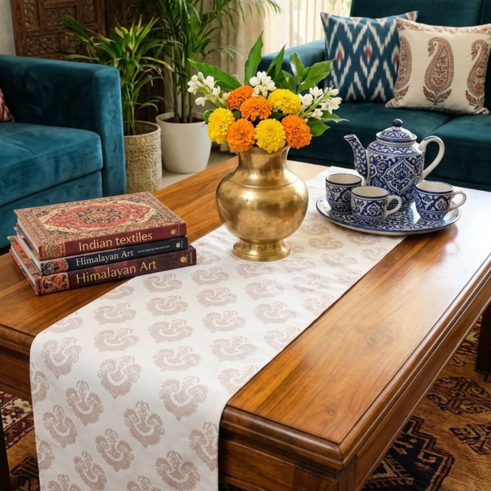 Classic Neutral Center Table Runner