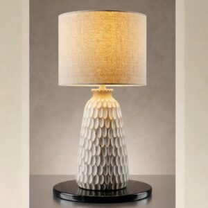 Blend of Modern & Vintage 18" Wooden Lamp